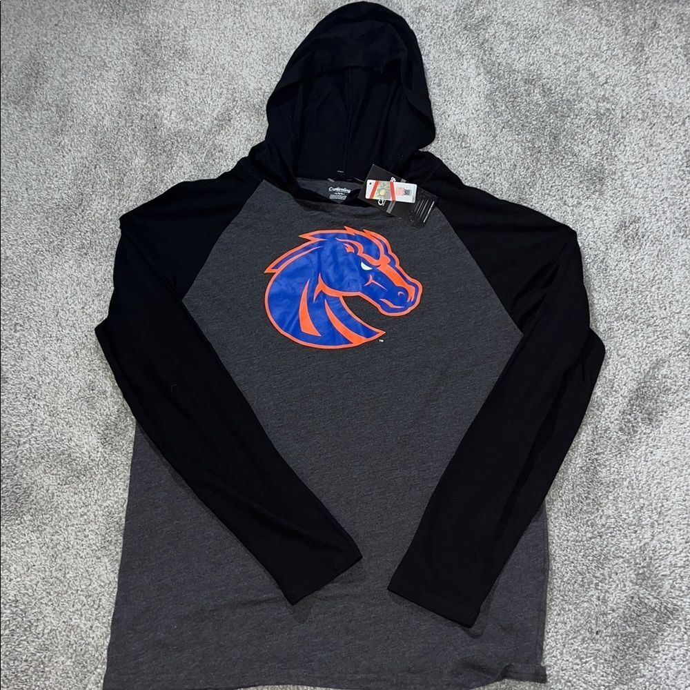 #1 Boise State Broncos Team Hooded Hoodie Sweatshirt L Smurf home model Denver